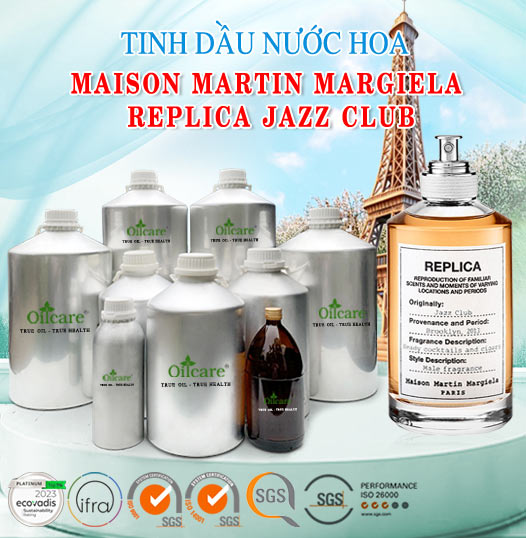 Tinh dầu nước hoa MAISON MARTIN MARGIELA REPLICA JAZZ CLUB sỉ bán theo lít giá rẻ
